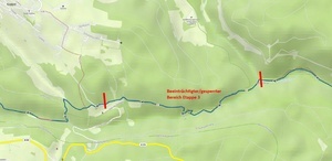 Sperrung im Bereich B�hnle-Radweg